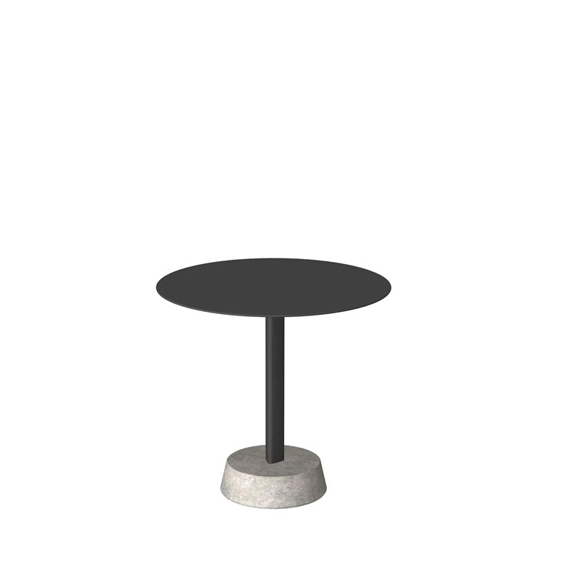 Unopiù PERTRE Bistrotisch, rund mit Betonsockel